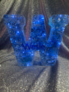 Lighted W - Blue
